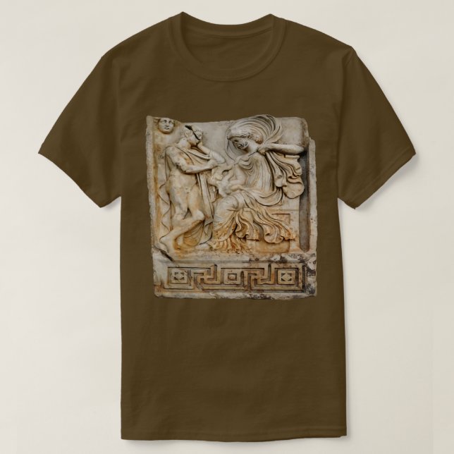 Anchises and Aphrodite Relief Sculpture out out T Shirt (Design framsida)