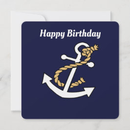 Anchor Away Birthday Card Julkort