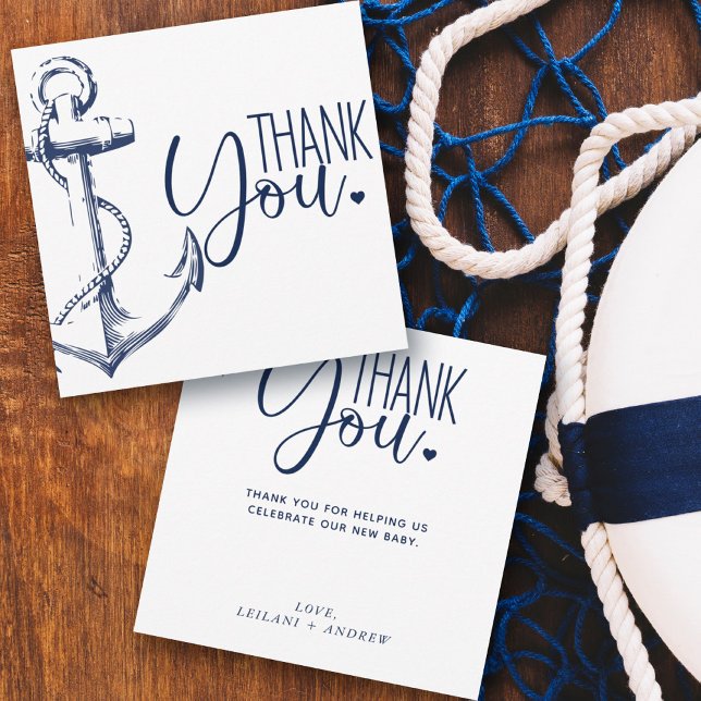 Anchor Baby Shower - tackkort Tack Kort (Skapare uppladdad)