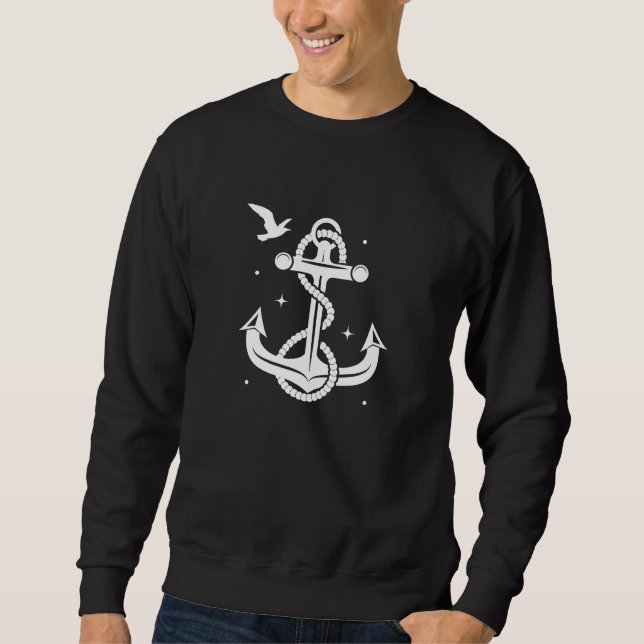 Anchor Black Sweatshirt (Framsida)