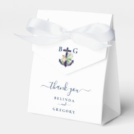 Anchor Blommigt Nautiska sommaren Bröllop Presentaskar