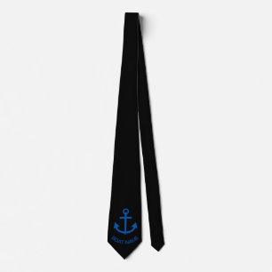 Anchor Blue-Personlig din Namn Black Slips