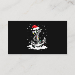 Anchor Boating Sailing jultomten Hat Ljus. Visitkort