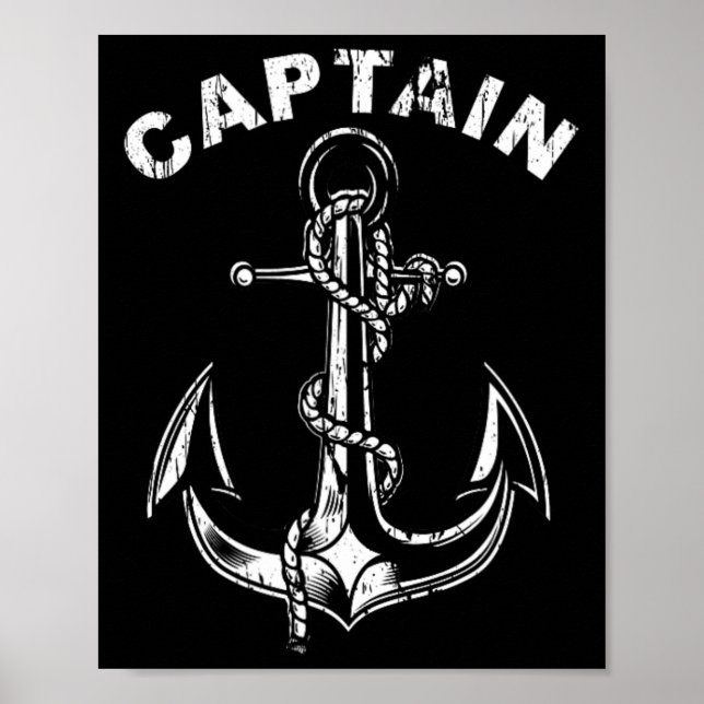 Anchor Captain Of The Boat  Poster (Framsidan)