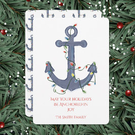 Anchor Christmas Card Inbjudningar