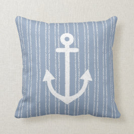 Anchor Coastal Stripe Blue Dekorativ kudde