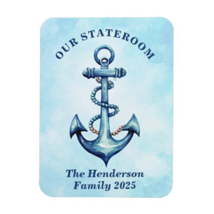 Anchor Cruise Frakt Stateroom Magnet