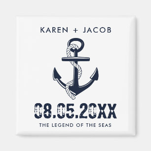 Anchor Cruise Frakt Wedding Favor Magnets Magnet