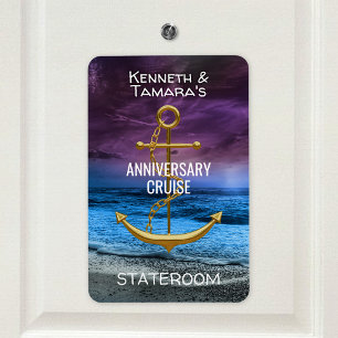 Anchor Cruise Stateroom Door Marker-årsdag Magnet