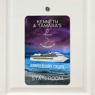 Anchor Cruise Stateroom Door Marker-årsdag Magnet