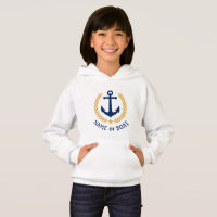Anchor din boat Namn Guld Laurel Girls White