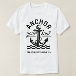 Anchor din sjö- och havsoffertdesign t shirt