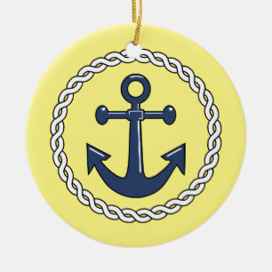 Anchor Dold jul Ornament