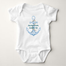 Anchor Down,Cuddles Up Ocean Thned Baby Bodykostym