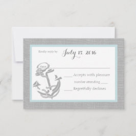 Anchor Grått Nautical Responcard OSA Kort