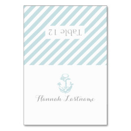 Anchor Grått Nautiskt platskort Bordsnummer