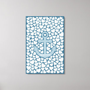 Anchor Guest Bok Canvas - 200 Namnteckning