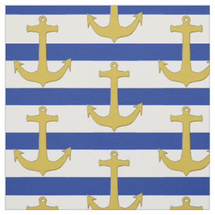 Anchor guld & rand + dina idéer tyg