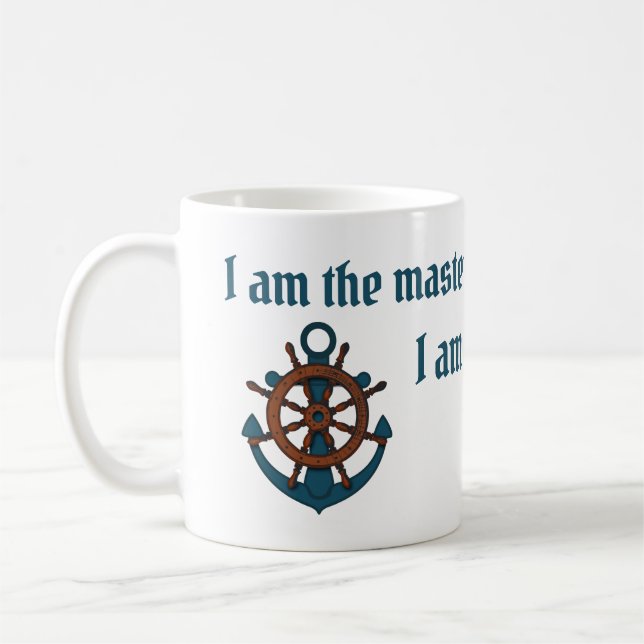 Anchor & Helm, kapten för min Soul Kaffemugg (Vänster)