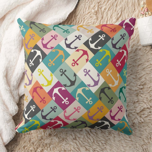 anchor herringbone mana kudde (Filt)