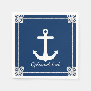 Anchor i Rope Ram Nautical Pappersservett