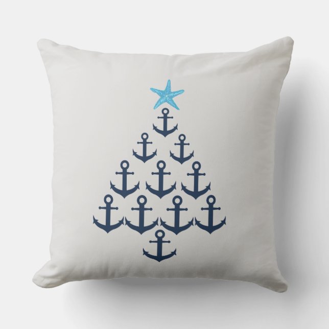 Anchor Julgran Nautical Dekorativ kudde (Framsida)