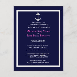ANCHOR l Nautical Destination ThMET Bröllop Inbjudningar