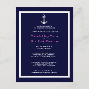 ANCHOR l Nautical Destination ThMET Bröllop Inbjudningar