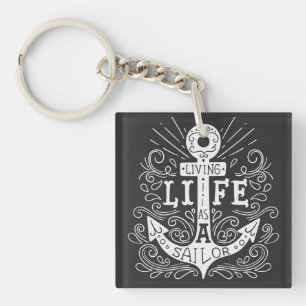 Anchor Life - Fet Nautical Keychain
