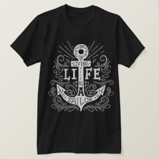 Anchor Life - Nautical Vintage Typography T Shirt