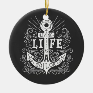Anchor Life - Ornament för nautisk offert