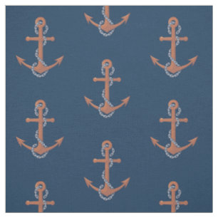 Anchor med chain Mönster Tyg