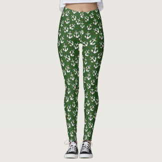 Anchor med Ljus Nautisk jul Leggings