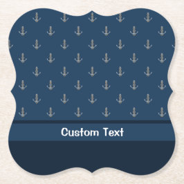 Anchor med Rope Underlägg Papper