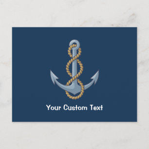 Anchor med Rope Vykort