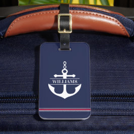 Anchor Monogram Bagagebricka