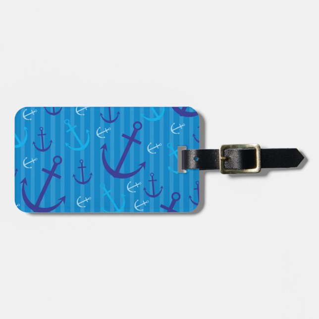 Anchor mönster bagagebricka (Horisontell Framsida)