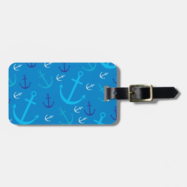 Anchor mönster bagagebricka (Horisontell Framsida)