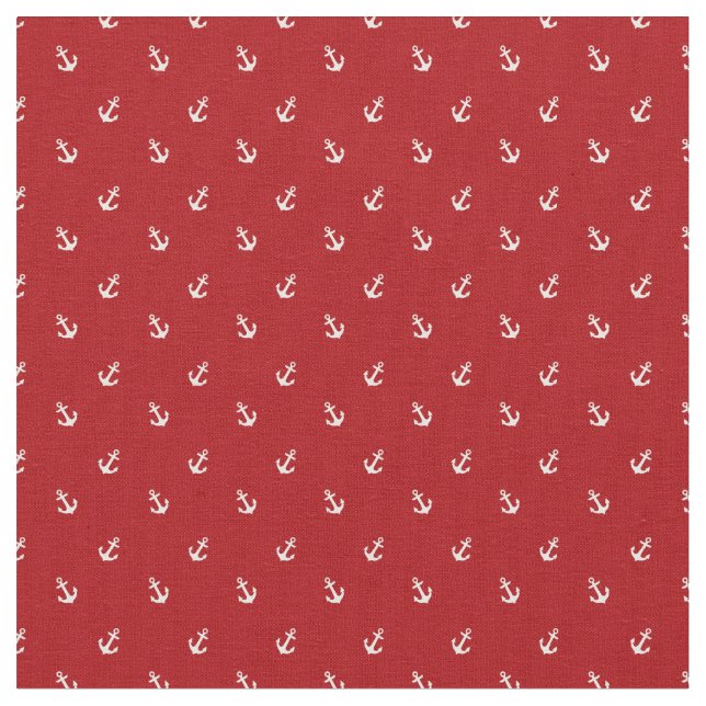 Anchor Mönster Fabric Tyg (Närbild)