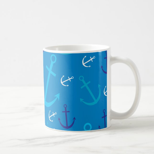Anchor mönster kaffemugg (Höger)