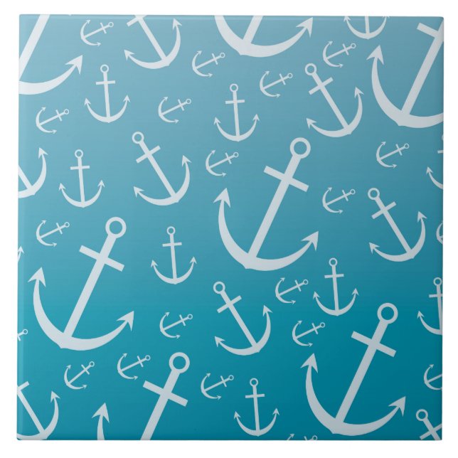 Anchor mönster kakelplatta (Framsidan)