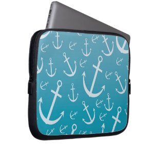 Anchor mönster laptop sleeve