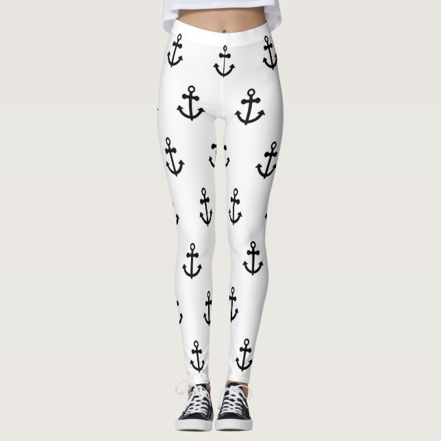 Anchor Mönster Leggings (Framsida)
