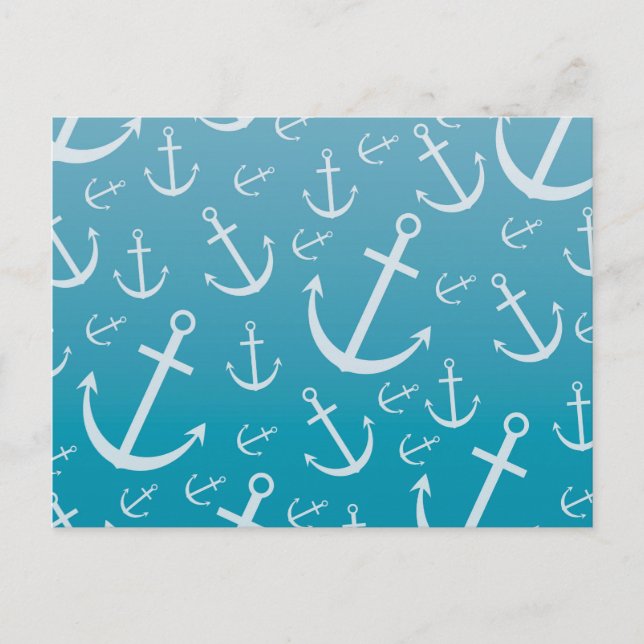 Anchor mönster vykort (Framsida)