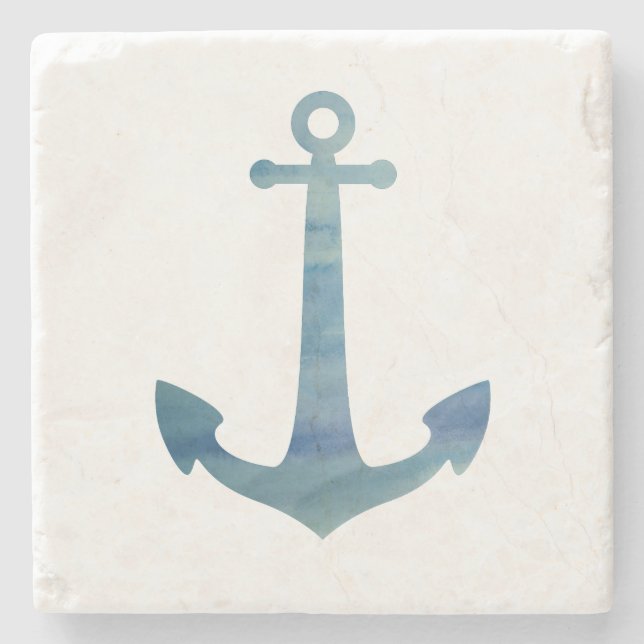 Anchor Nautical Marble Stone Underlägg (Framsidan)