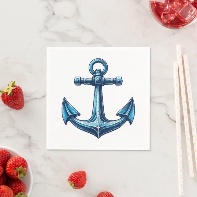 Anchor Nautical Papper Napkins Pappersservett (Insitu)