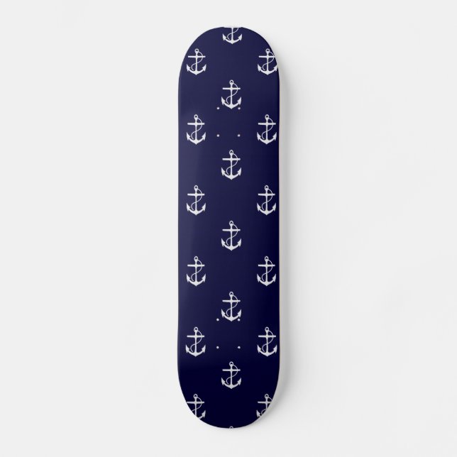 Anchor Nautical Personlig Mini Skateboard Bräda 18,5 Cm (Framsida)