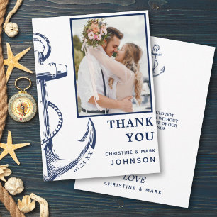 Anchor Nautical Photo White Tack Kort