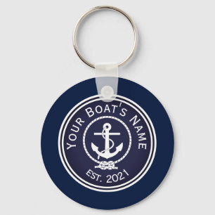 Anchor Nautical Seal Nyckelring