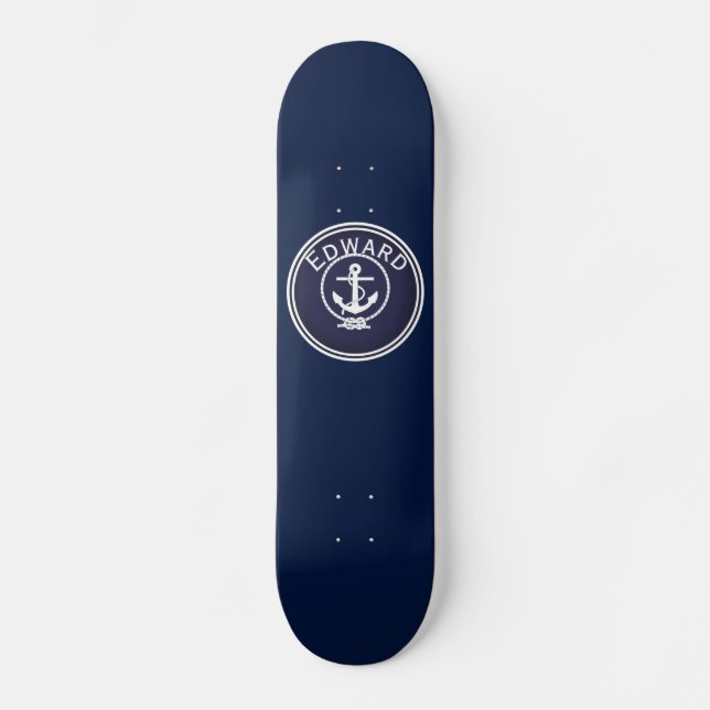 Anchor Nautical Seal Skateboard (Framsida)